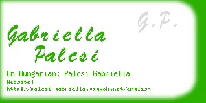 gabriella palcsi business card